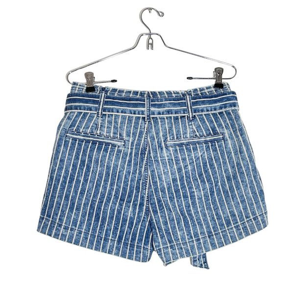 American Eagle Women's Striped Shorts in Blue/Cream - Sz 8 - NWT - Picture 2 of 6